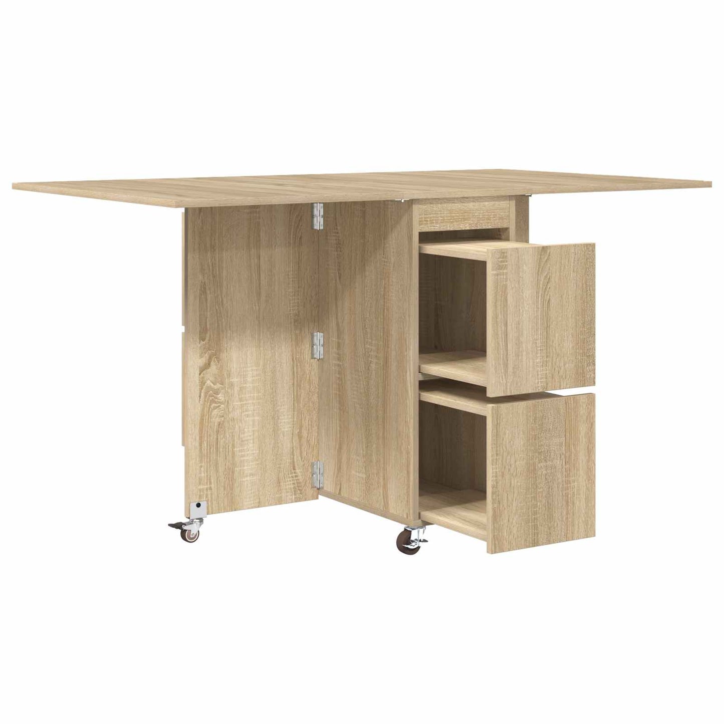 Dinning Table 2 pcs 140 x 80 x 77 cm Engineered Wood Sonoma Oak