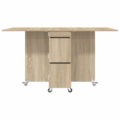 Dinning Table 2 pcs 140 x 80 x 77 cm Engineered Wood Sonoma Oak