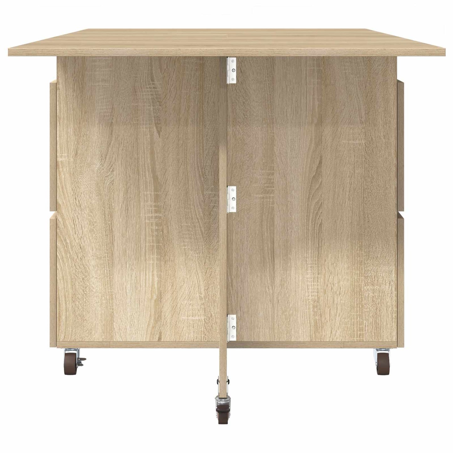 Dinning Table 2 pcs 140 x 80 x 77 cm Engineered Wood Sonoma Oak