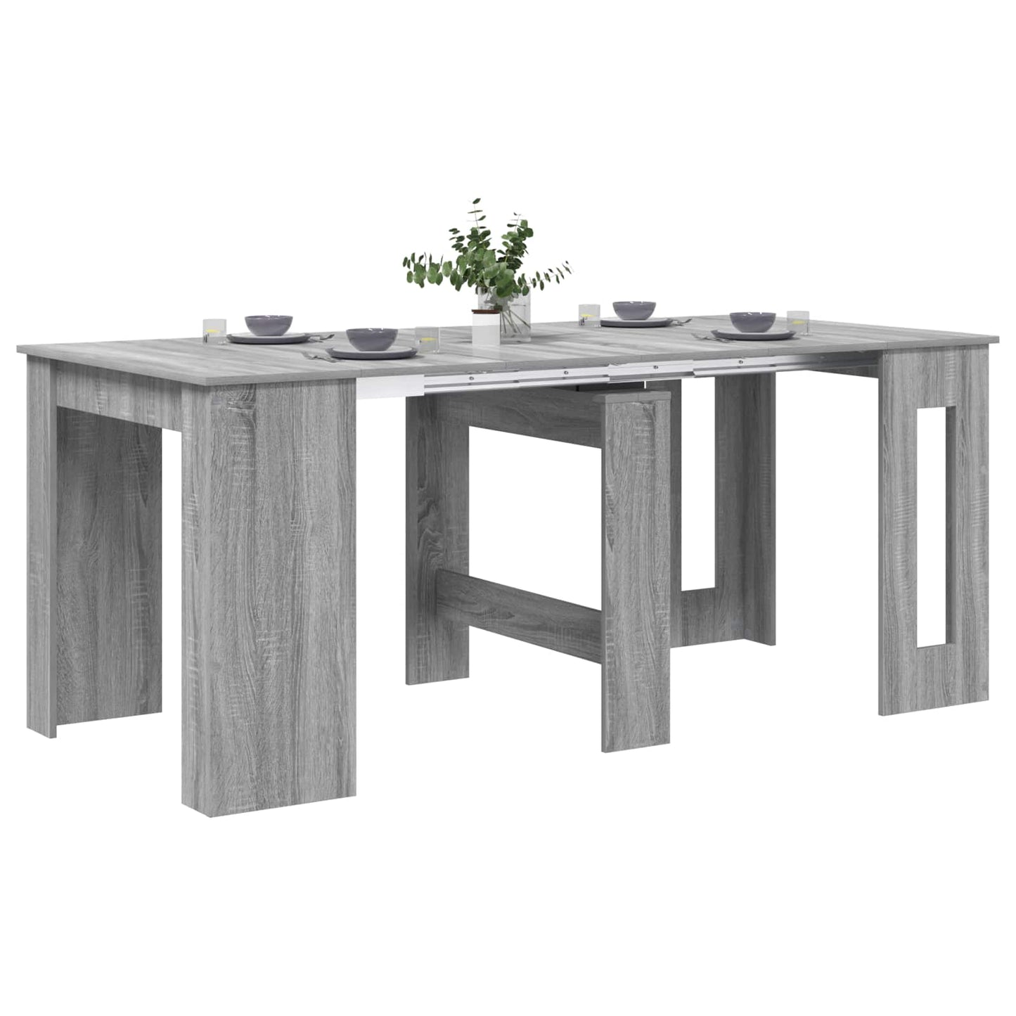 Dinning Table 180 x 85 x 75 cm Engineered Wood Grey Sonoma