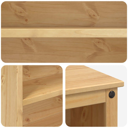 Kitchen Trolley 2 pcs Honey Wax 112 x 77 x 91.5 cm Solid-Pine