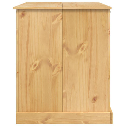 Kitchen Trolley 2 pcs Honey Wax 112 x 77 x 91.5 cm Solid-Pine