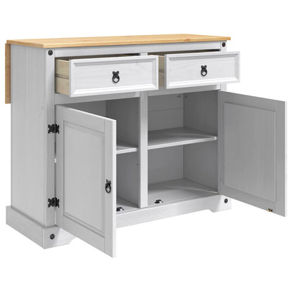 Kitchen Island Set White and Honey Wax 112 x 70 x 91.5 cm