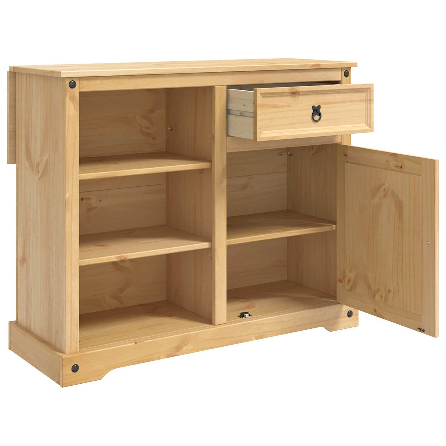 Kitchen Trolley 2 pcs Honey Wax 112 x 70 x 91.5 cm Solid-Pine