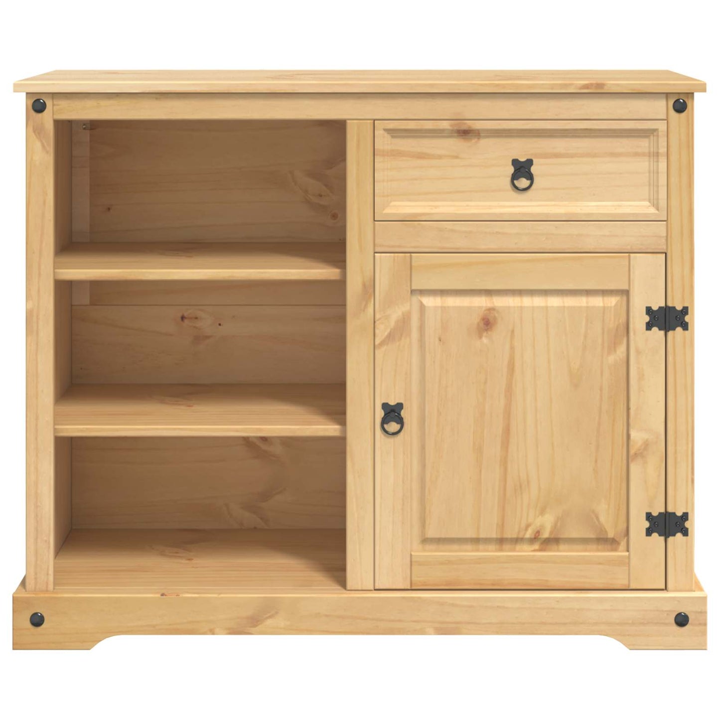Kitchen Trolley 2 pcs Honey Wax 112 x 70 x 91.5 cm Solid-Pine