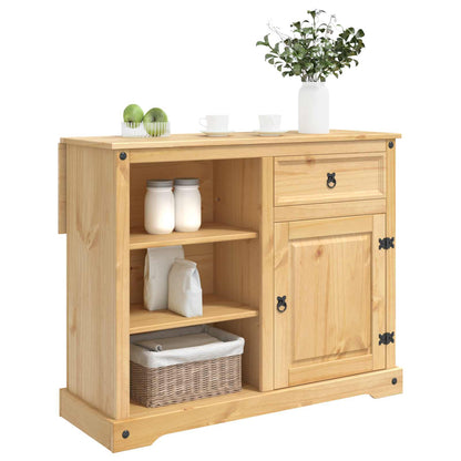 Kitchen Trolley 2 pcs Honey Wax 112 x 70 x 91.5 cm Solid-Pine