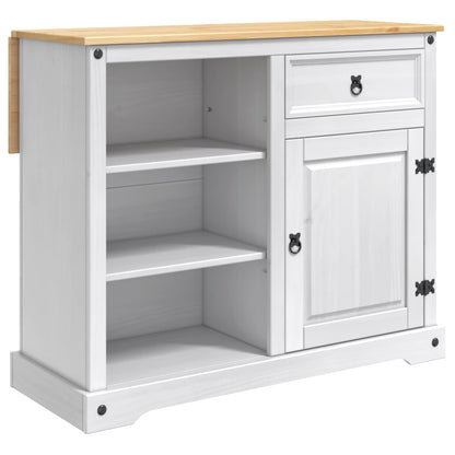 Kitchen Island Set White and Honey Wax 112 x 70 x 91.5 cm