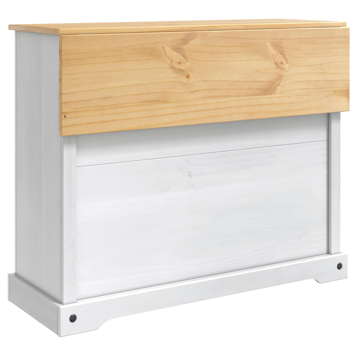 Kitchen Island Set White and Honey Wax 112 x 70 x 91.5 cm