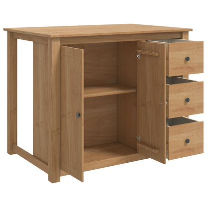Kitchen Trolley PANAMA 2 pcs Honey Wax 112 x 77 x 90 cm