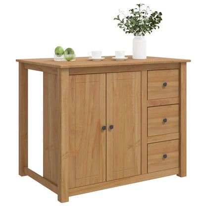 Kitchen Trolley PANAMA 2 pcs Honey Wax 112 x 77 x 90 cm