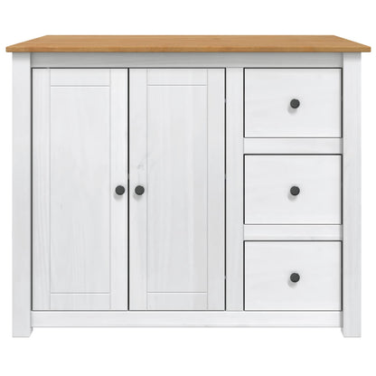 Kitchen Trolley PANAMA 2 pcs White and Honey Wax Solid-Pine