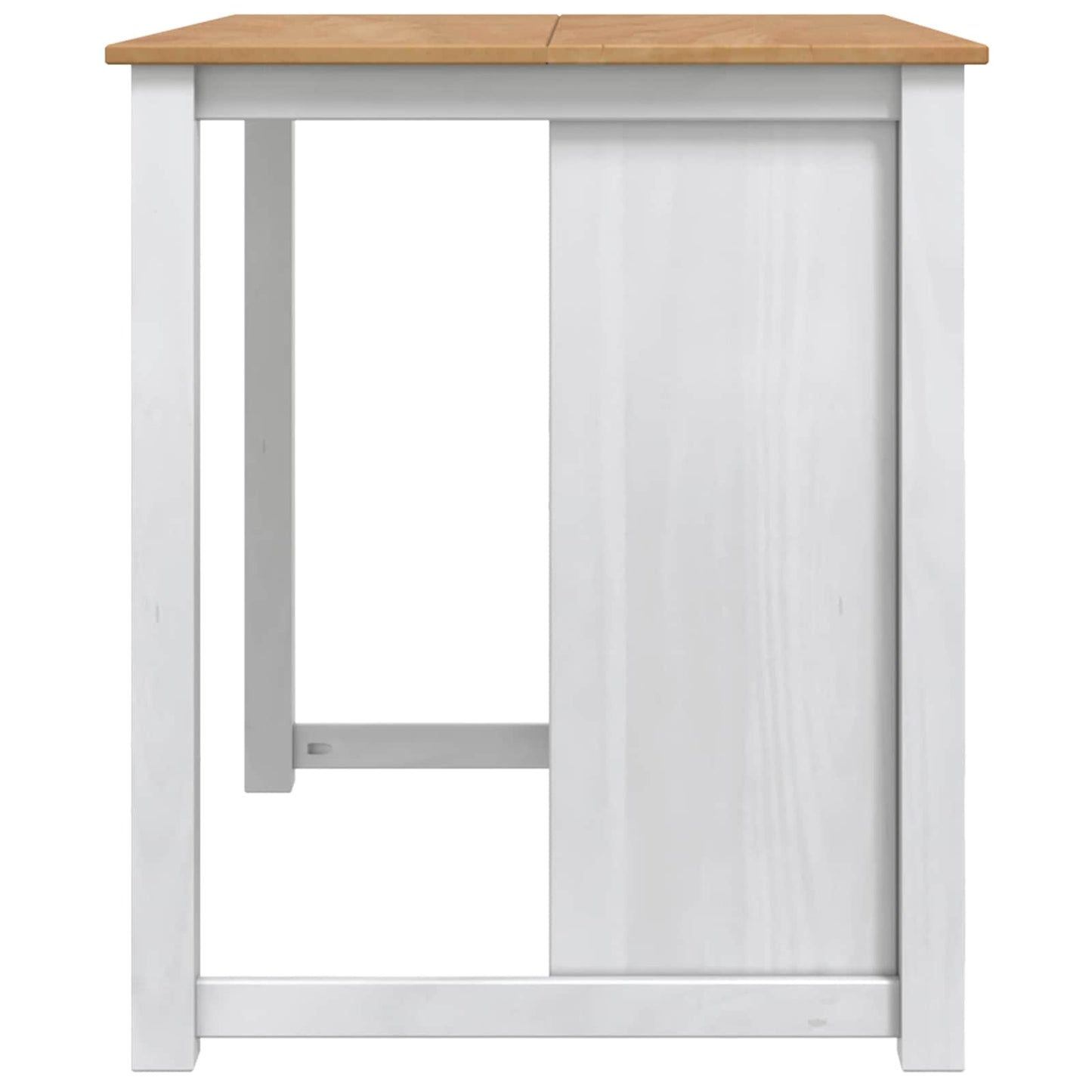 Kitchen Trolley PANAMA 2 pcs White and Honey Wax Solid-Pine
