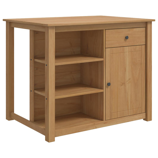 Kitchen Island Set PANAMA Honey Wax 112 x 77 x 90 cm Solid-Pine