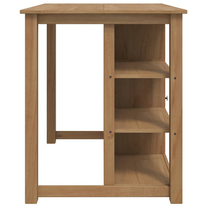 Kitchen Trolley PANAMA 2 pcs Honey Wax 112 x 77 x 90 cm