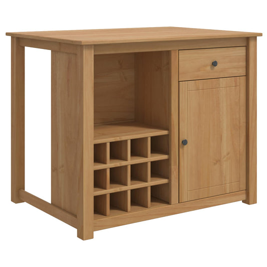Kitchen Island Set PANAMA Honey Wax 112 x 77 x 90 cm Solid-Pine