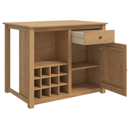 Kitchen Trolley PANAMA 2 pcs Honey Wax 112 x 77 x 90 cm