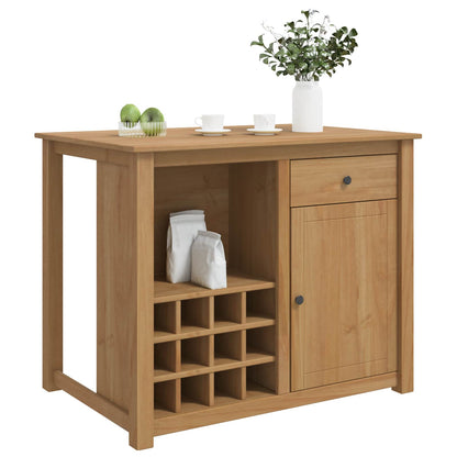 Kitchen Trolley PANAMA 2 pcs Honey Wax 112 x 77 x 90 cm