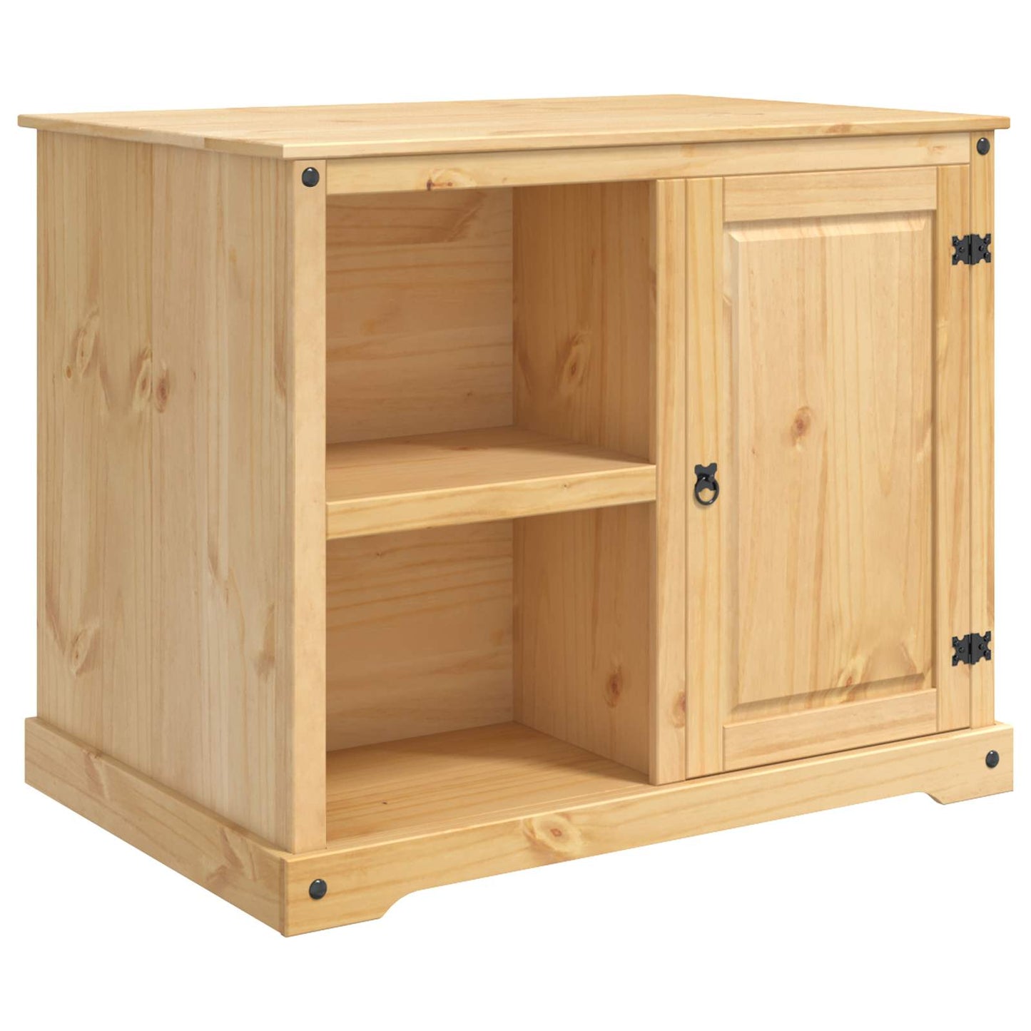 Kitchen Island Set with Shelf 3 pcs Honey Wax Solid-Pine
