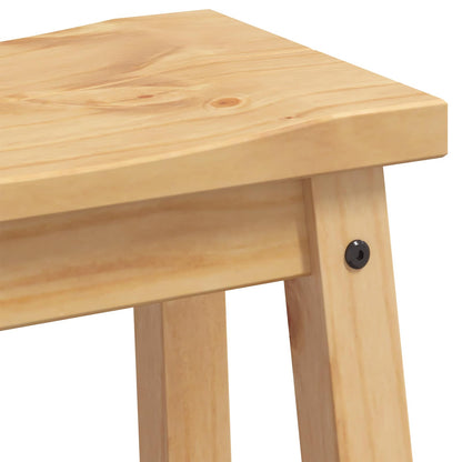 Kitchen Island Set with Drawer 3 pcs Honey Wax Solid-Pine