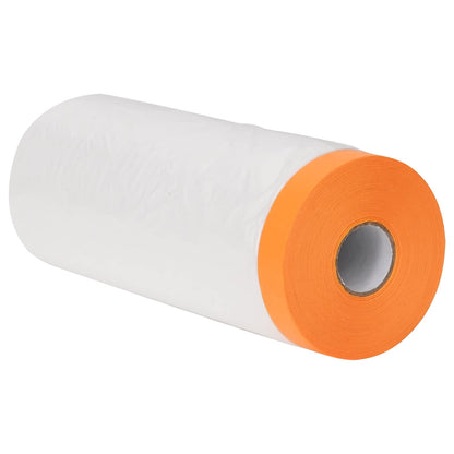 Dust Sheet with Adhesive Tape 12 pcs Transparent 270 x 1600 cm
