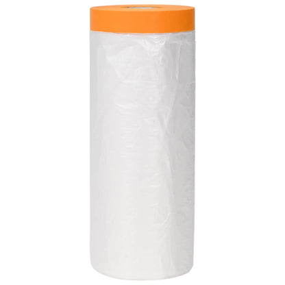 Dust Sheet with Adhesive Tape 12 pcs Transparent 270 x 1600 cm