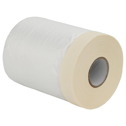 Dust Sheet with Adhesive Tape 12 pcs Transparent 55 x 3300 cm