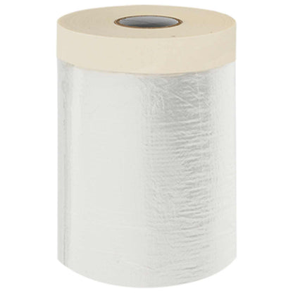Dust Sheet with Adhesive Tape 12 pcs Transparent 55 x 3300 cm