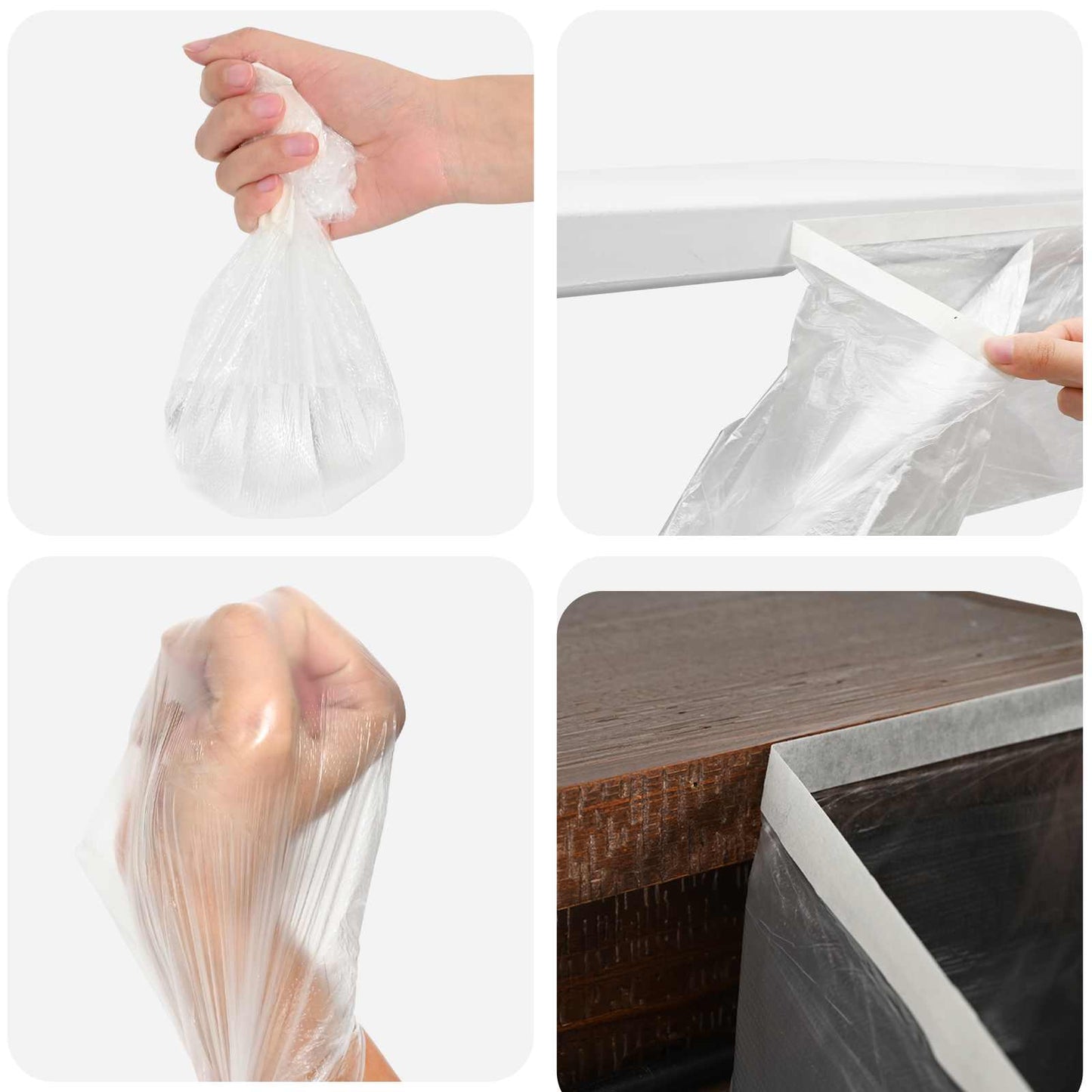 Dust Sheet with Adhesive Tape 12 pcs Transparent 240 x 2000 cm