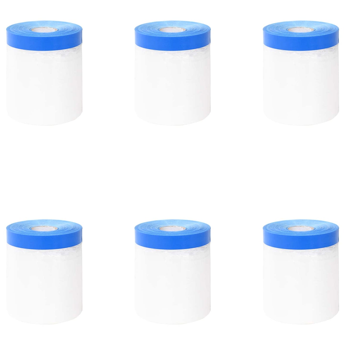 Masking Film with Adhesive Tape 6 pcs Transparent and Blue