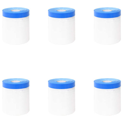 Masking Film with Adhesive Tape 6 pcs Transparent and Blue