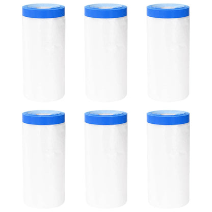 Masking Film with Adhesive Tape 6 pcs Transparent and Blue