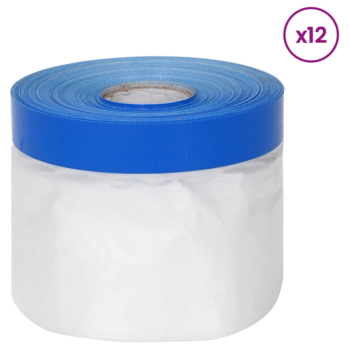 Masking Film with Adhesive Tape 12 pcs Transparent and Blue