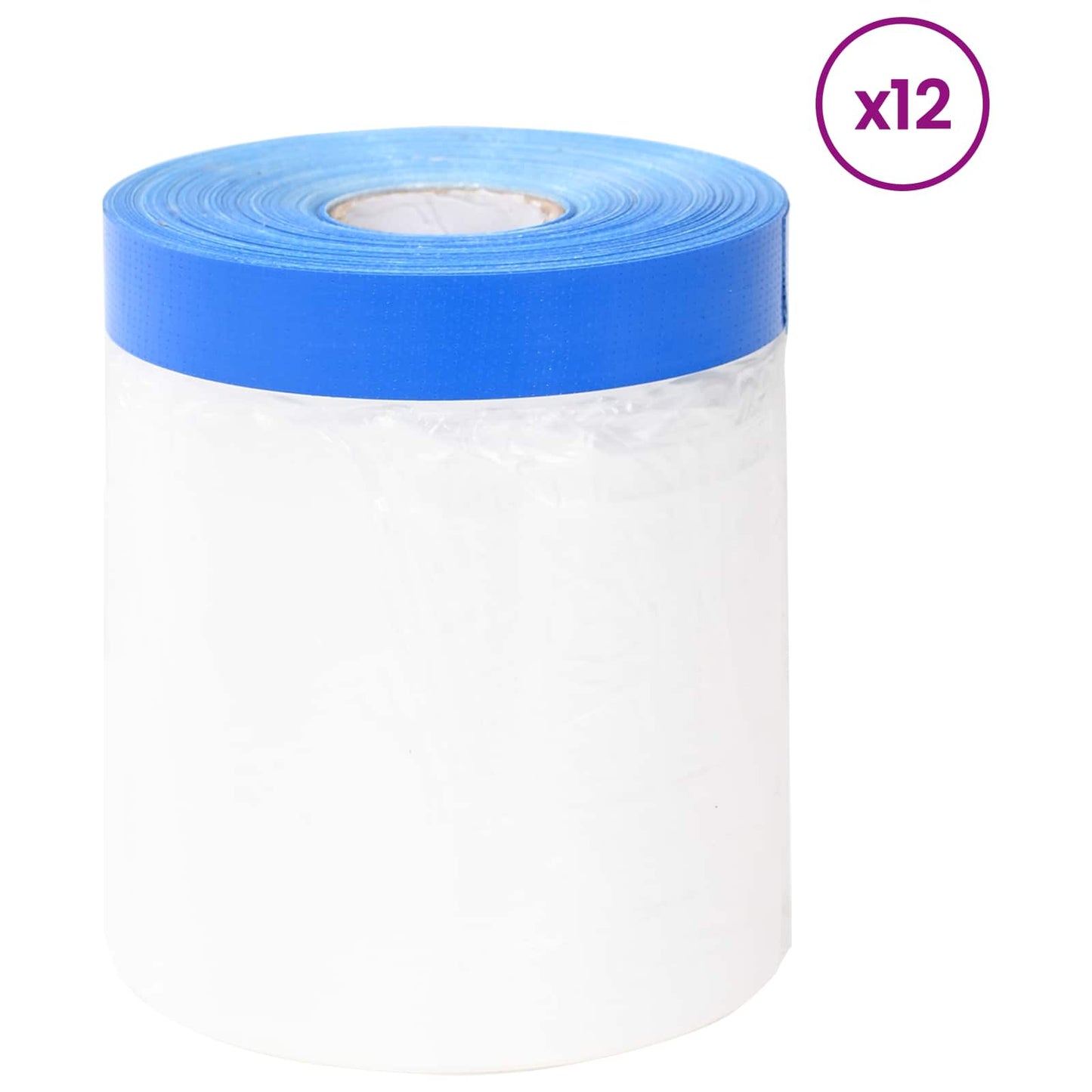 Masking Film with Adhesive Tape 12 pcs Transparent and Blue