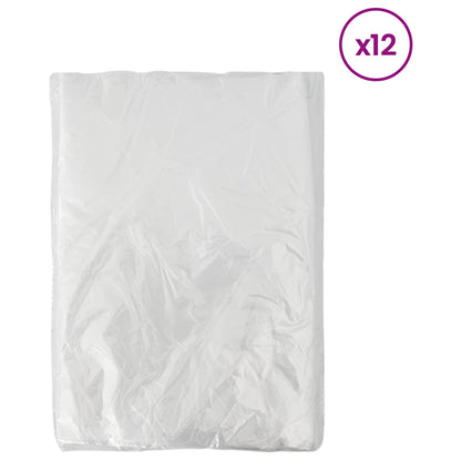 Dust Sheet 12 pcs Transparent 400 x 500 cm HDPE