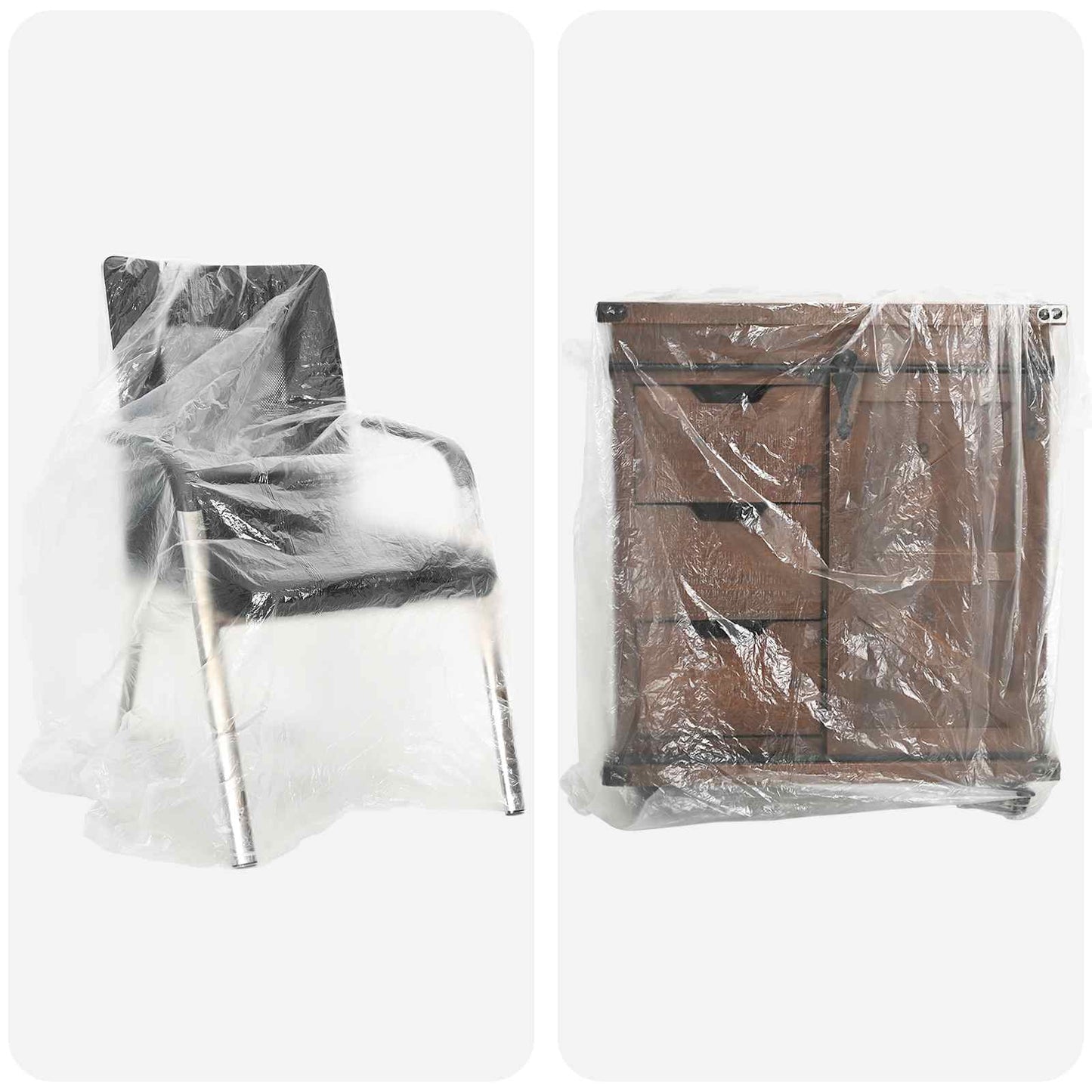 Dust Sheet 12 pcs Transparent 400 x 500 cm HDPE