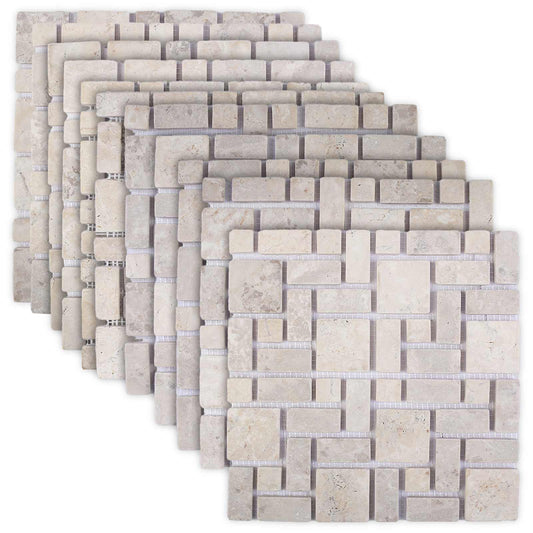 Mosaic Tiles Cream 30 x 30 cm Marble