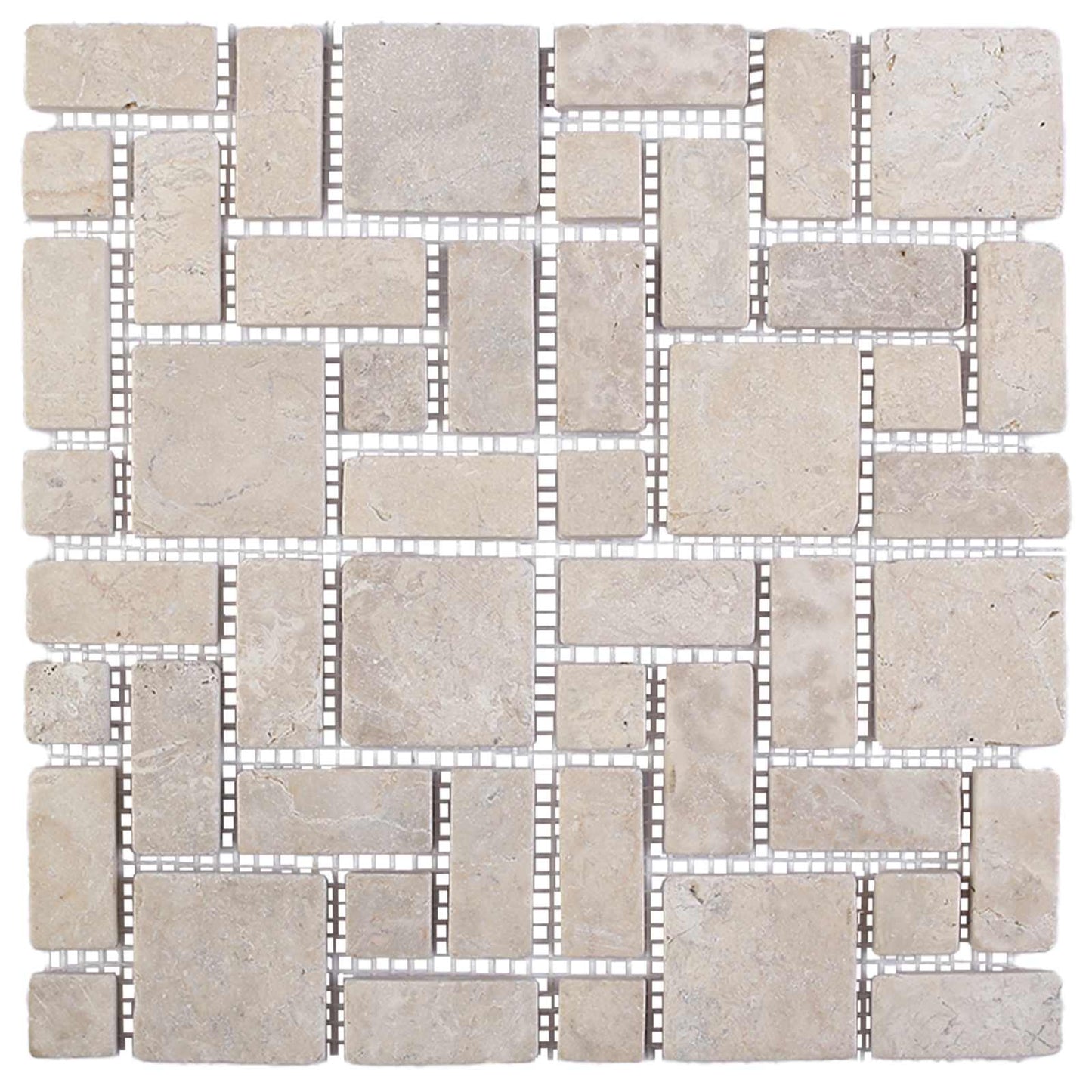 Mosaic Tiles Cream 30 x 30 cm Marble