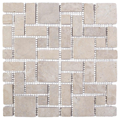 Mosaic Tiles Cream 30 x 30 cm Marble