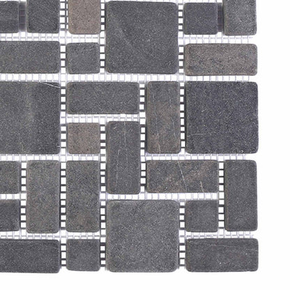Mosaic Tiles Grey 30 x 30 cm Marble