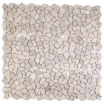 Mosaic Tiles Cream 30 x 30 cm Marble