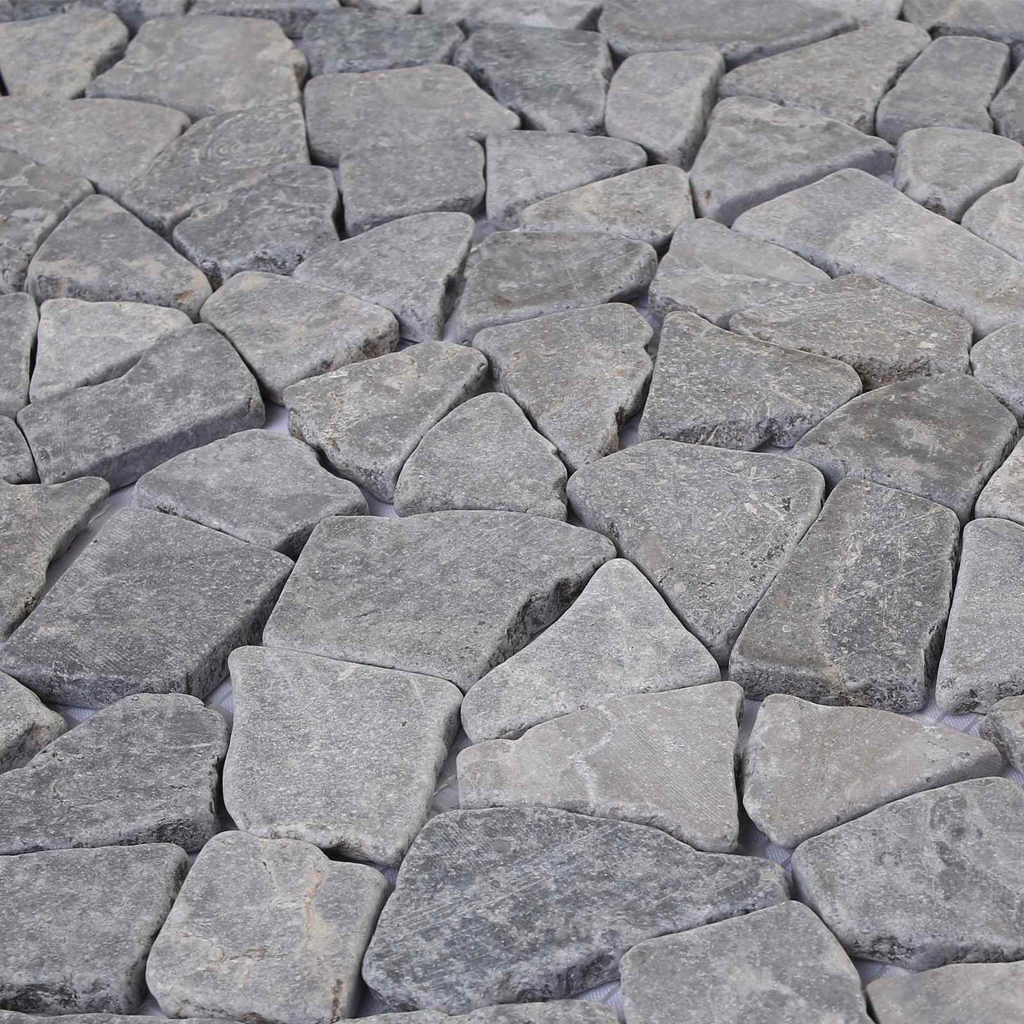 Mosaic Tiles Light Grey 30 x 30 cm Marble
