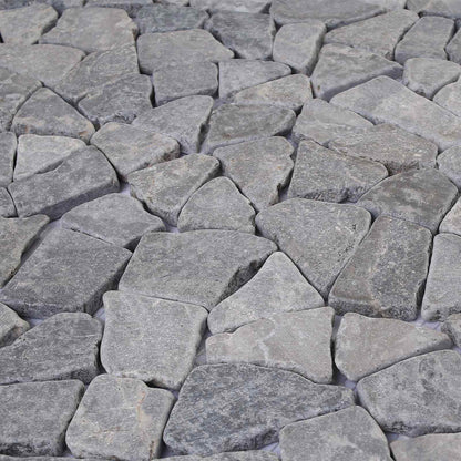 Mosaic Tiles Light Grey 30 x 30 cm Marble