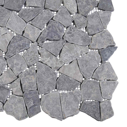 Mosaic Tiles Light Grey 30 x 30 cm Marble