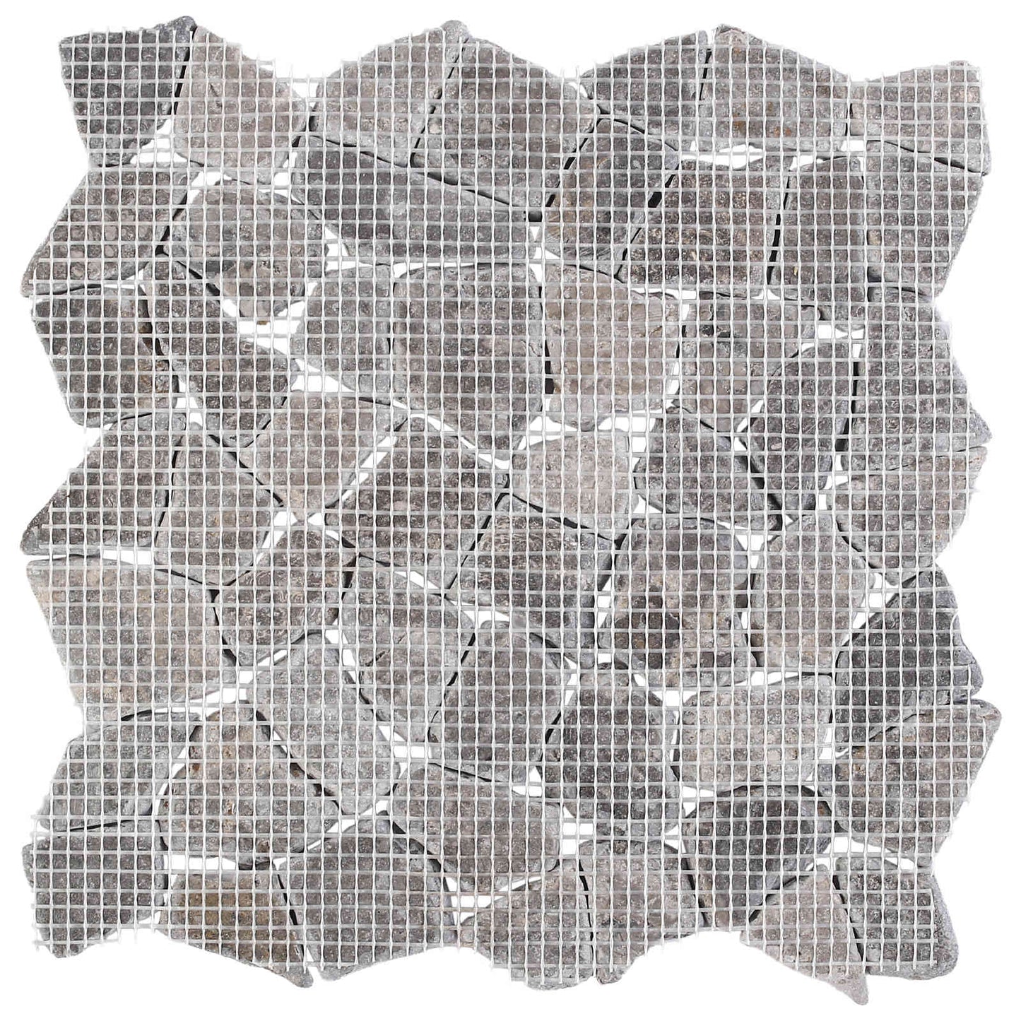 Mosaic Tiles Light Grey 30 x 30 cm Marble