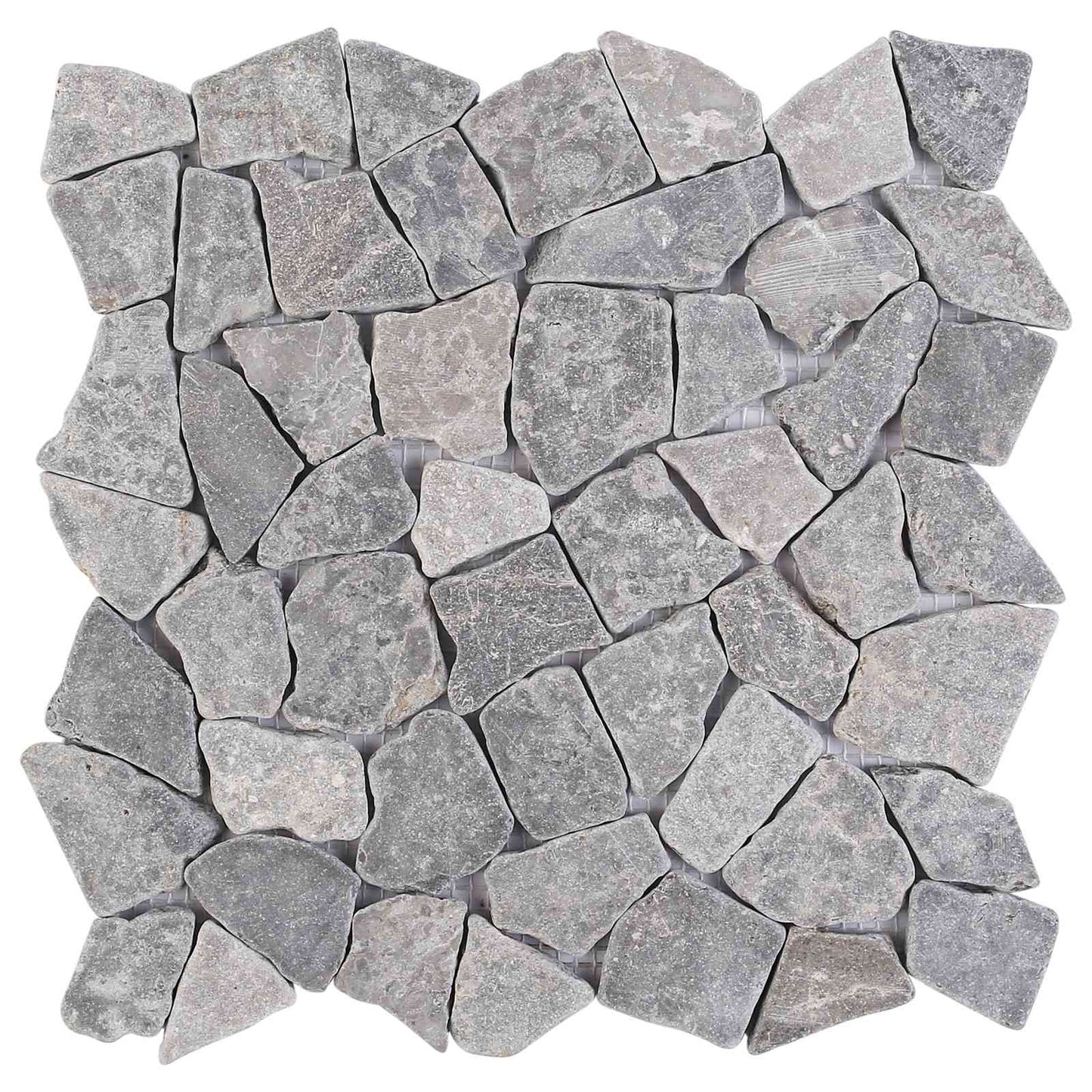 Mosaic Tiles Light Grey 30 x 30 cm Marble