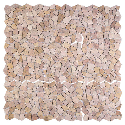 Mosaic Tiles Red 30 x 30 cm Marble