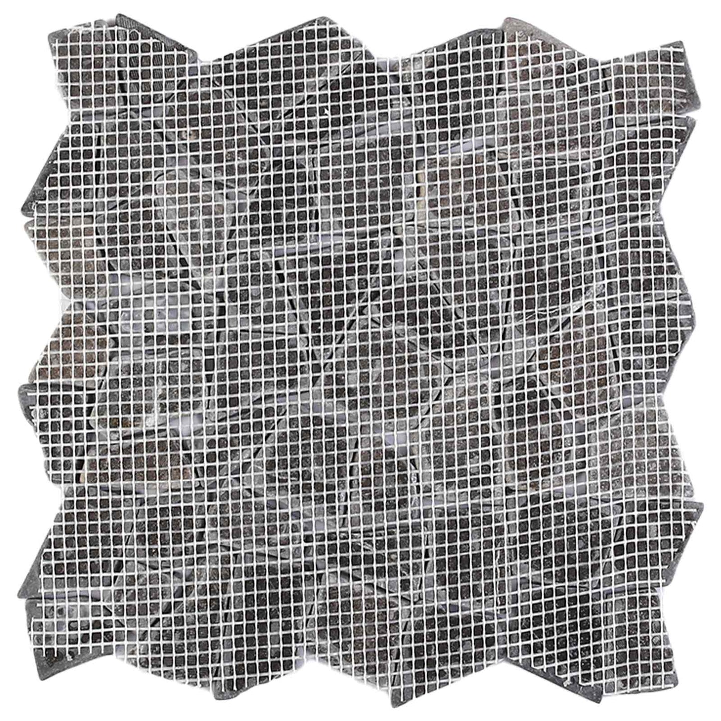 Mosaic Tiles Dark Grey 30 x 30 cm Marble