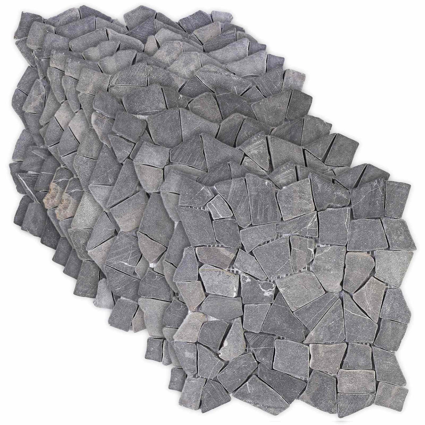 Mosaic Tiles Dark Grey 30 x 30 cm Marble