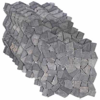 Mosaic Tiles Dark Grey 30 x 30 cm Marble