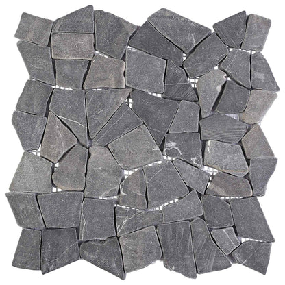 Mosaic Tiles Dark Grey 30 x 30 cm Marble